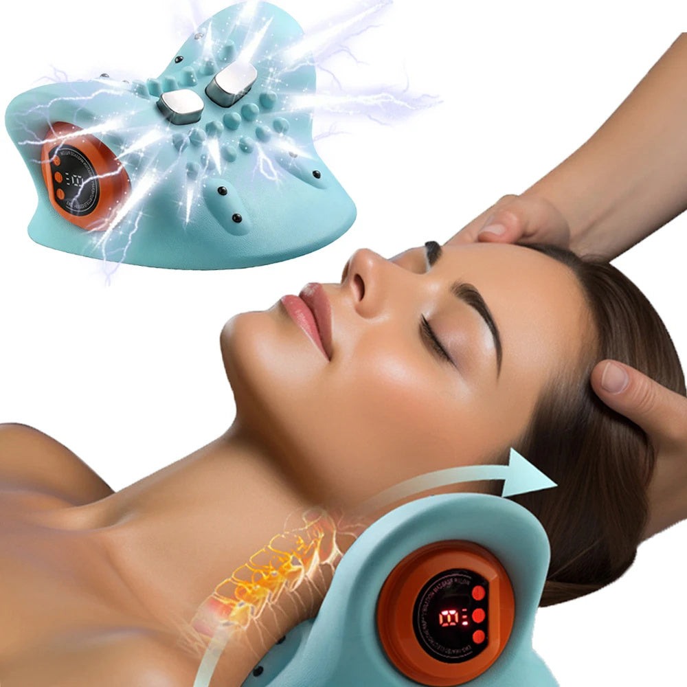 Neck Massager Adults Cervical Spine Relief Traction Portable Neck Head Acupuncture Point Massage Pillow Neck Massager Adults Cervical Spine Relief Traction Portable Neck Head Acupuncture Point Massage Pillow